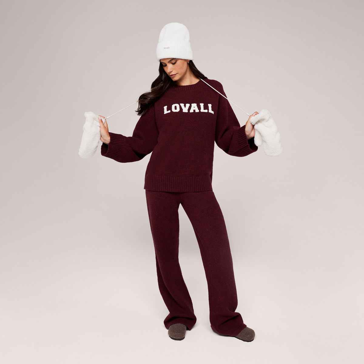 Knitted Hat - Ecru
