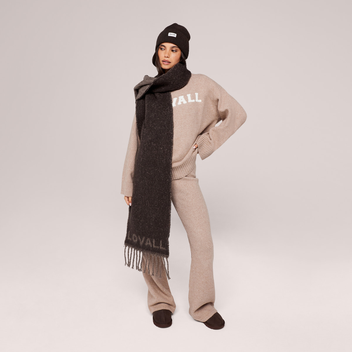Knitted Hat - Black Coffee