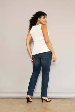 Maternity Straight Jeans - Dark Blue