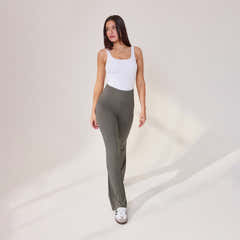 Lightweight Flare Leggings - Slate Green