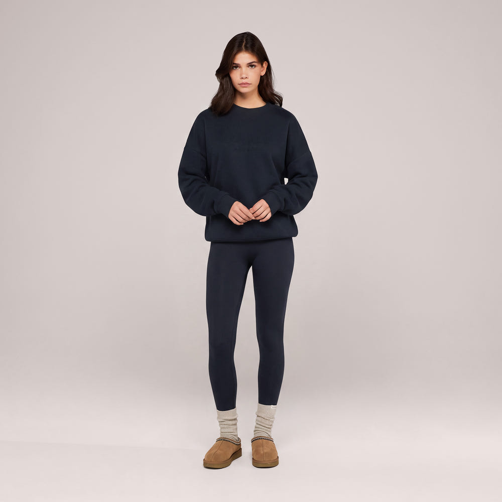 Winter Everyday Fleece-Lined Leggings - Vintage Navy