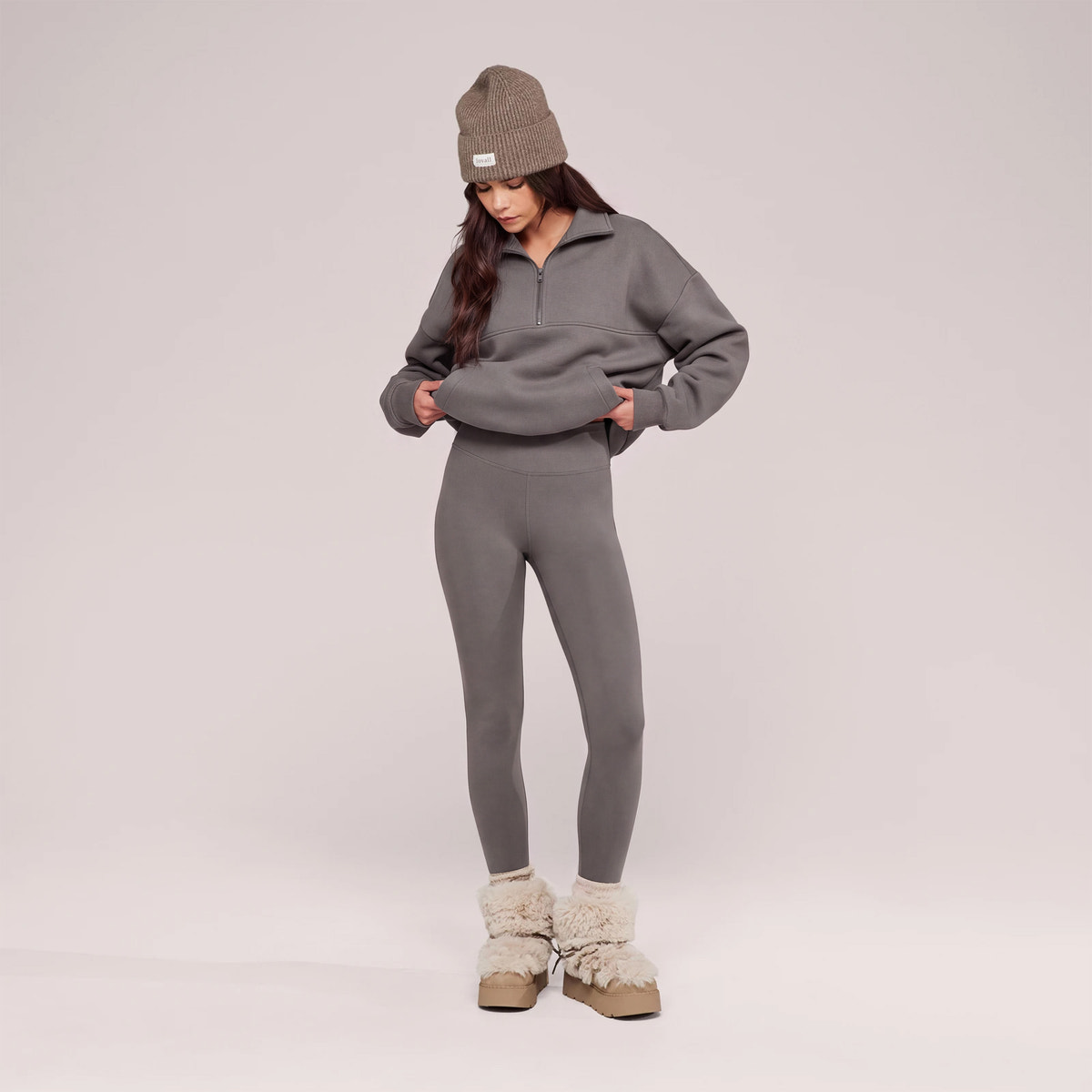Winter Everyday Fleece-Lined Leggings - Slate Green