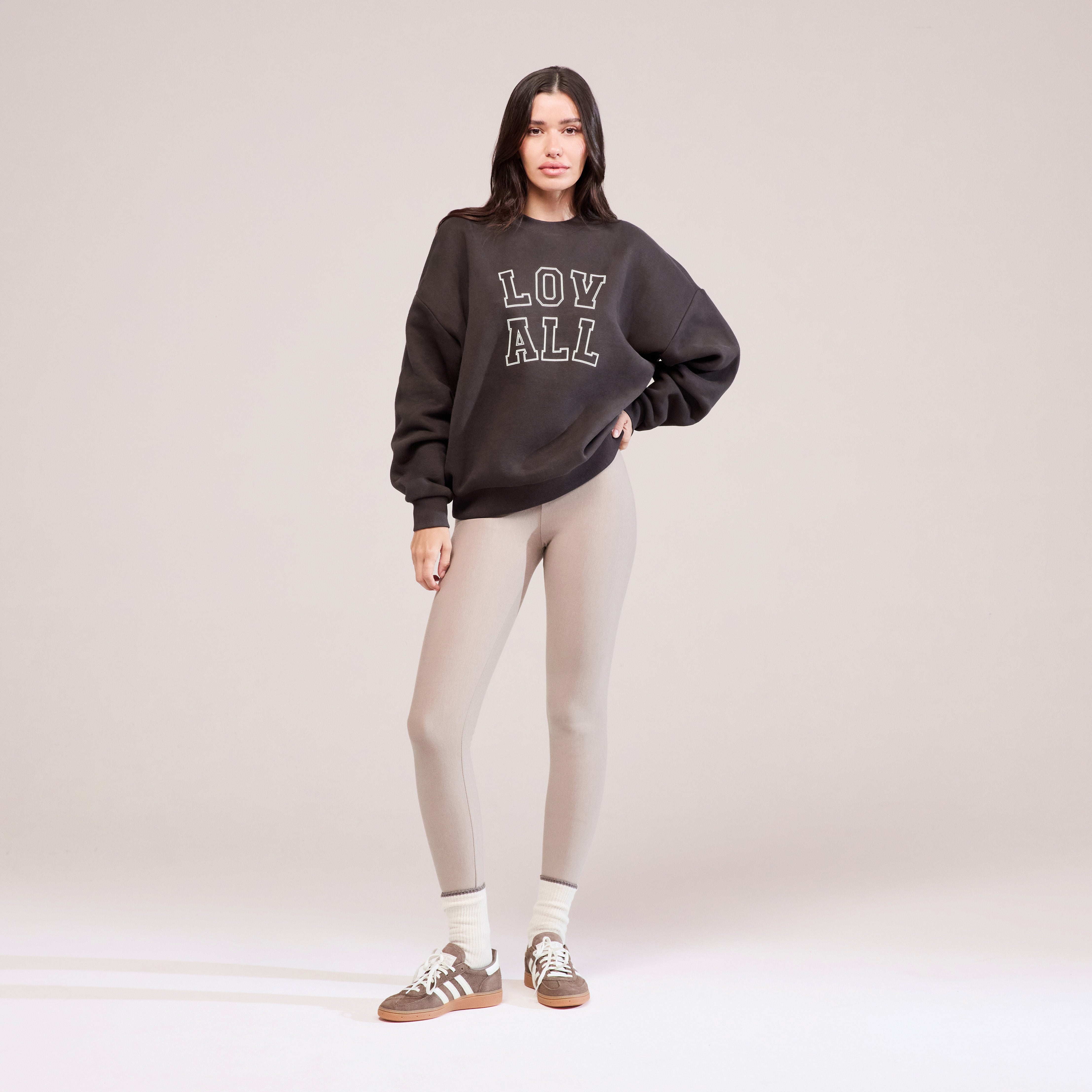 Winter Everyday Fleece-Lined Leggings - Stone