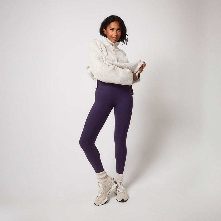 Winter Everyday Fleece-Lined Leggings - Midnight Plum