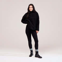 Borg 1/4 Zip Fleece - Black