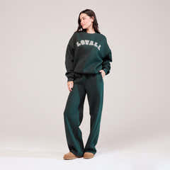 Heavyweight Oversized Sweatshirt Campus - Pine