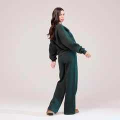 Heavyweight Oversized Sweatshirt Campus - Pine