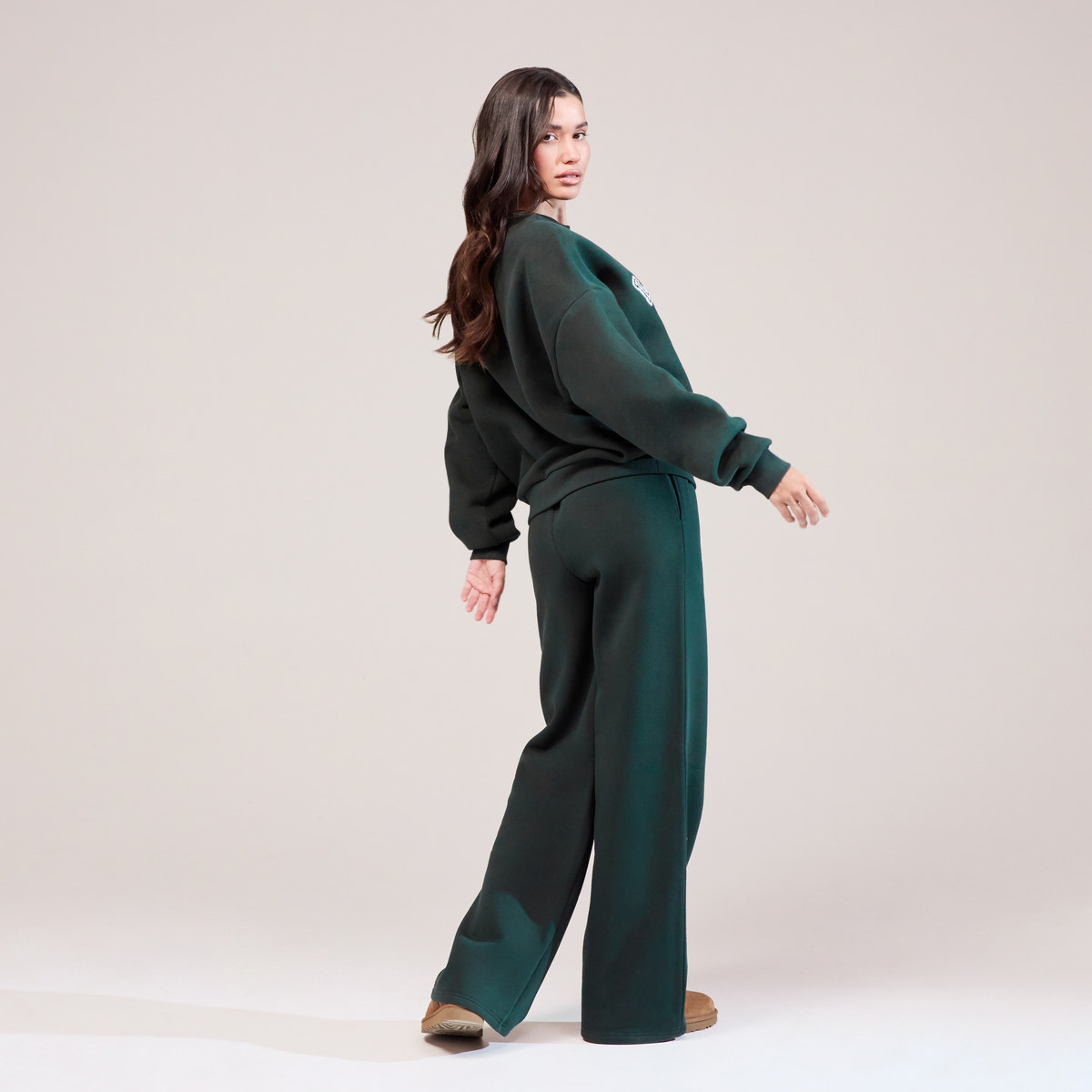 Heavyweight Oversized Sweatshirt Campus - Pine