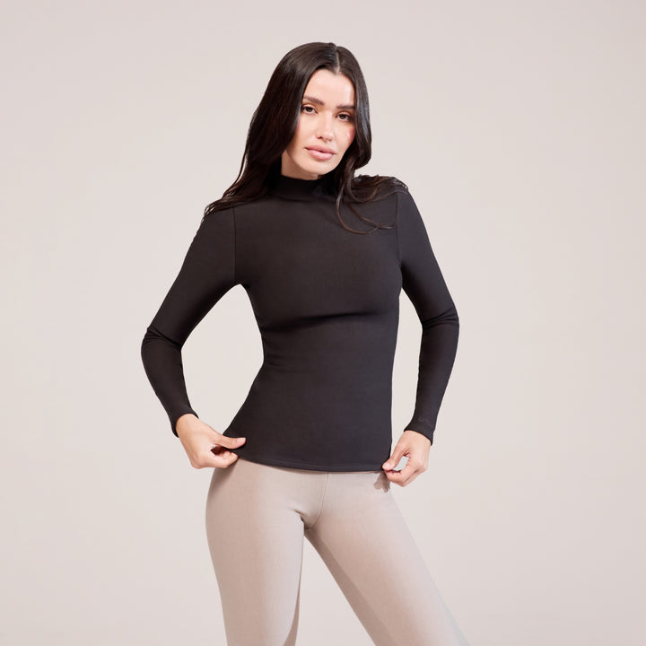 Winter Thermal Top - Black Coffee