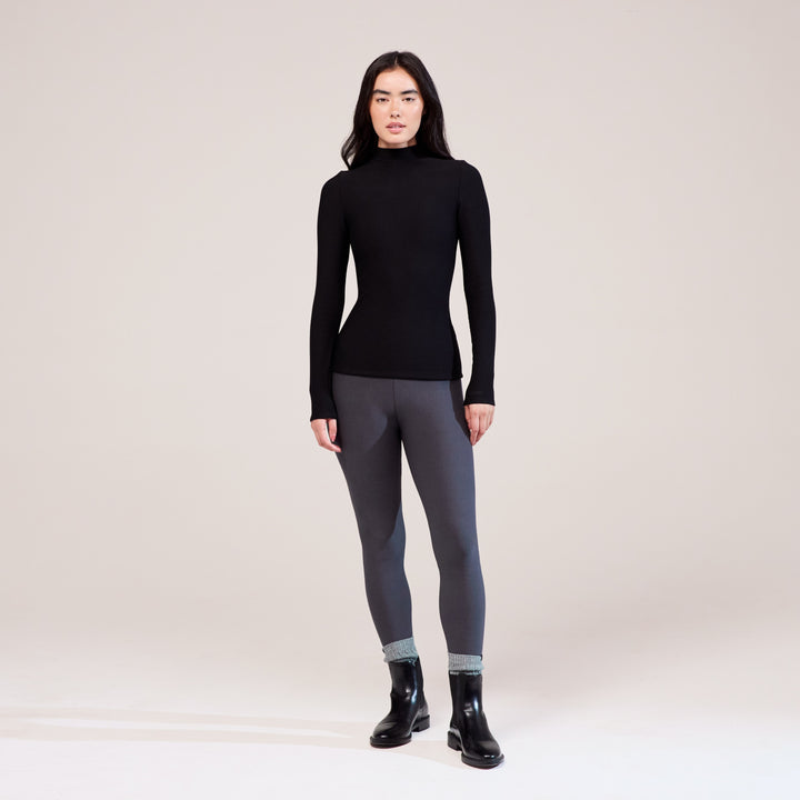 Winter Everyday Fleece-Lined Leggings - Dark Grey
