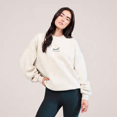 Organic Oversized Sweatshirt Landscape - Ecru