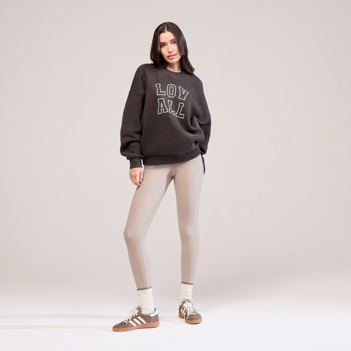 Winter Everyday Fleece-Lined Leggings - Stone