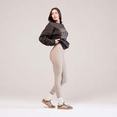 Winter Everyday Fleece-Lined Leggings - Stone