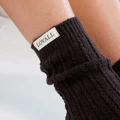 Knitted Socks - Black Coffee