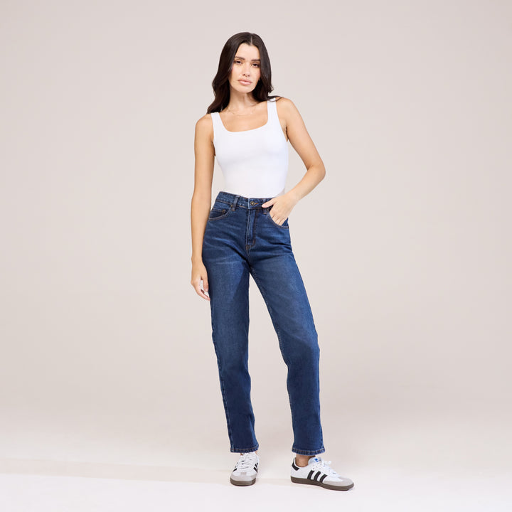 Straight Jeans - Dark Blue
