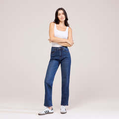 Straight Jeans - Dark Blue