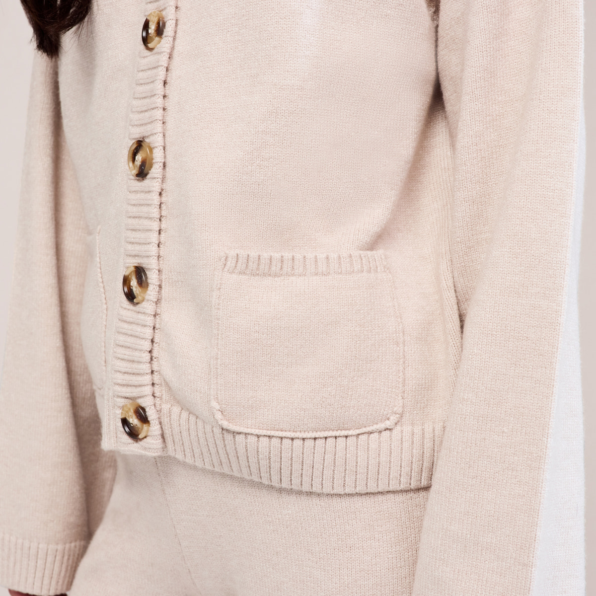 Soft Knit Cardigan - Beige