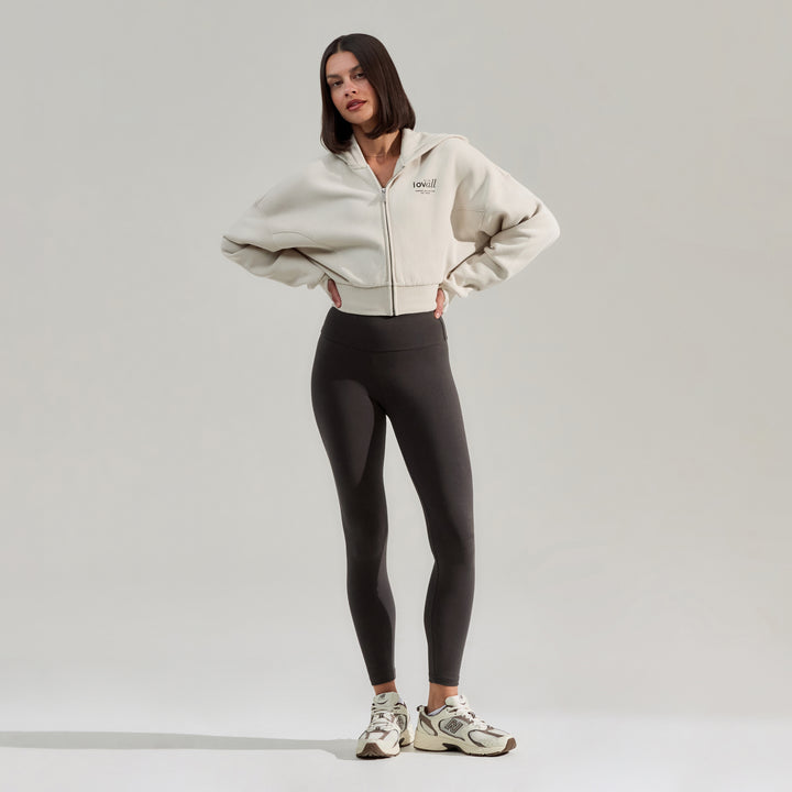 Everyday High Waisted Leggings - Black Coffee