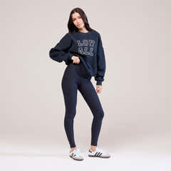 Winter Everyday Fleece-Lined Leggings - Vintage Navy