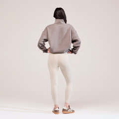 Everyday High Waisted Leggings - Oatmeal Beige