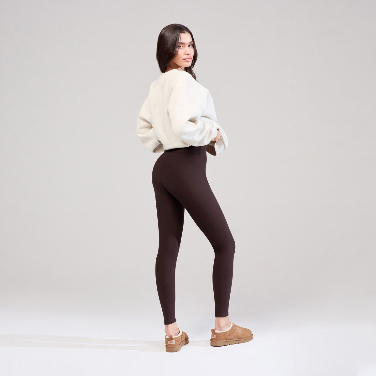 Heavyweight Oversized Sweatshirt Varsity - Ecru