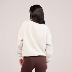 Heavyweight 1/4 Zip Sweatshirt - Ecru