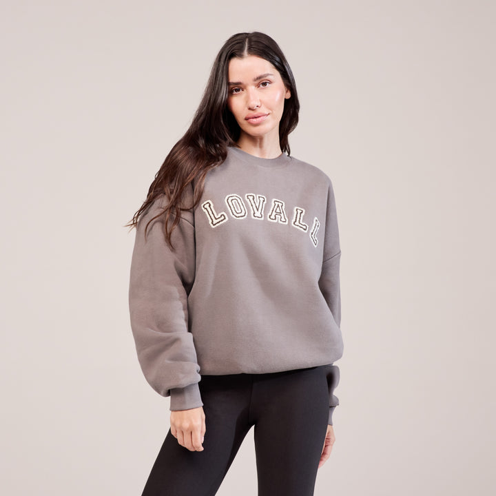 Heavyweight Oversized Sweatshirt Campus - Mocha