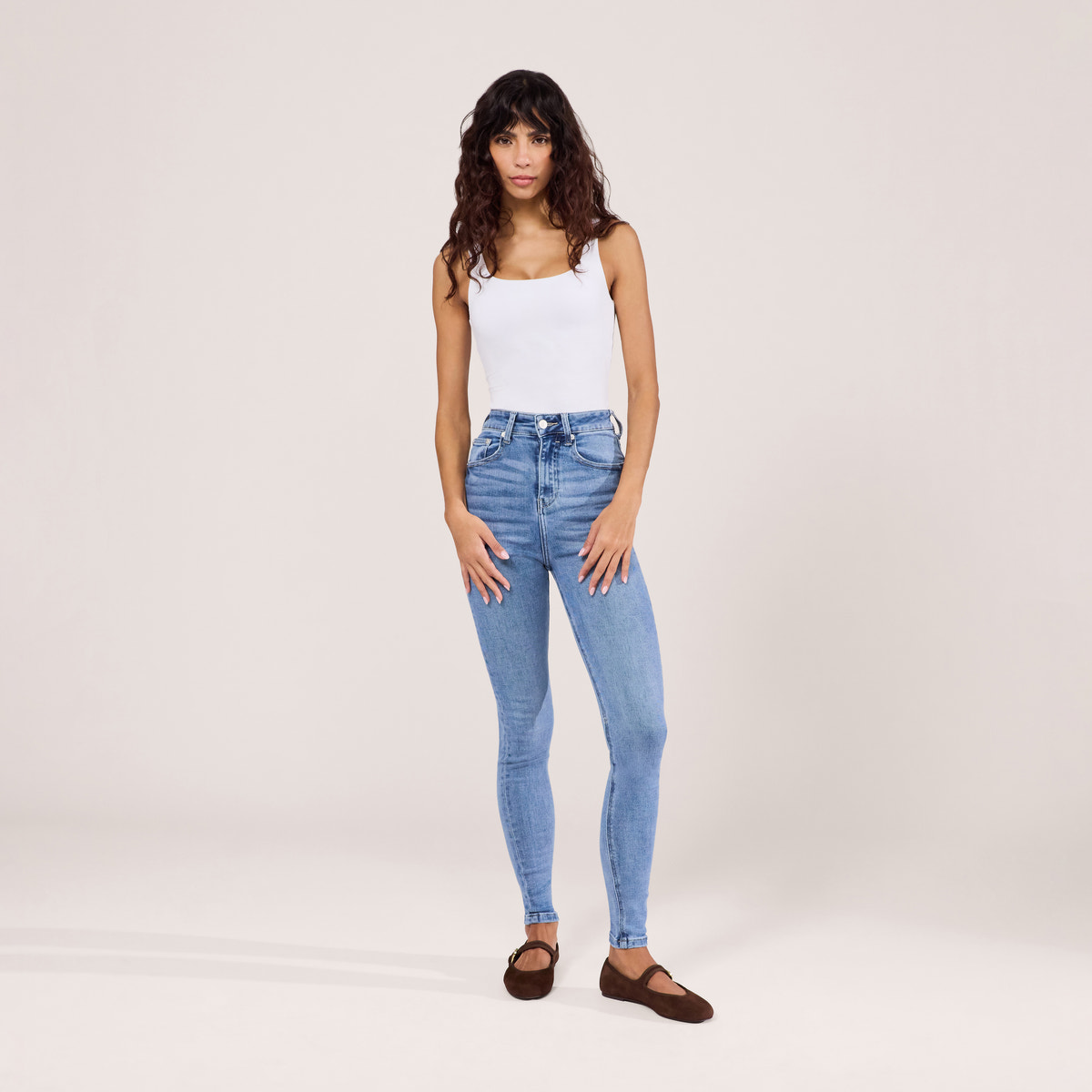 Lift & Shape Jeans - Mid Blue