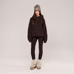 Winter Everyday Fleece-Lined Leggings - Espresso Brown