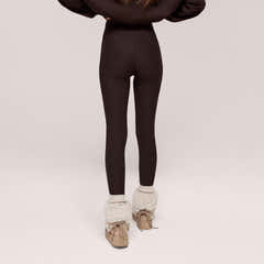 Winter Everyday Fleece-Lined Leggings - Espresso Brown