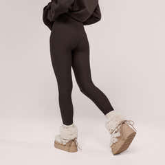 Winter Everyday Fleece-Lined Leggings - Black Coffee