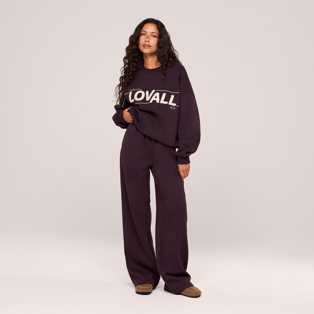 Heavyweight Oversized Sweatshirt Collective - Wine
