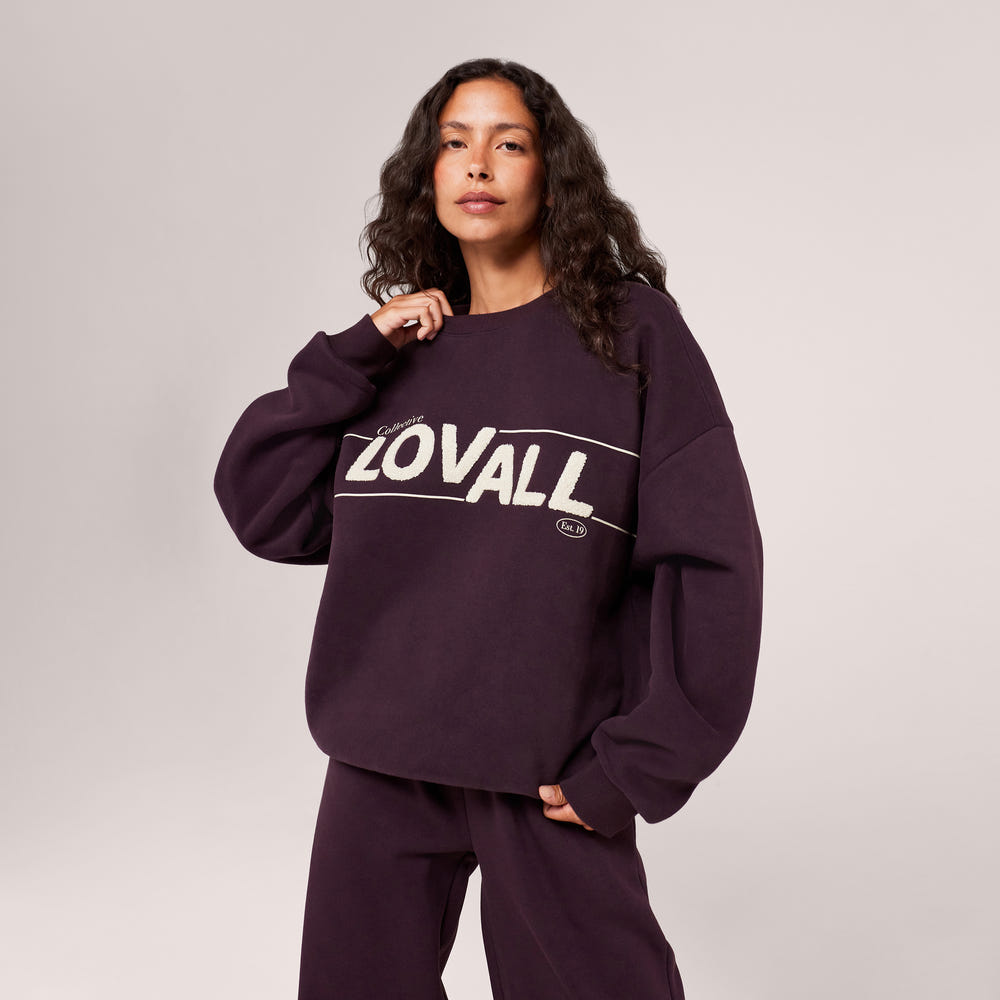Heavyweight Oversized Sweatshirt Collective - Wine