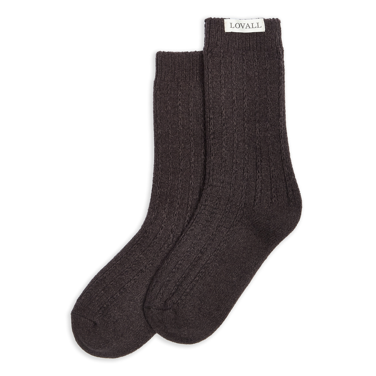 Knitted Socks - Black Coffee