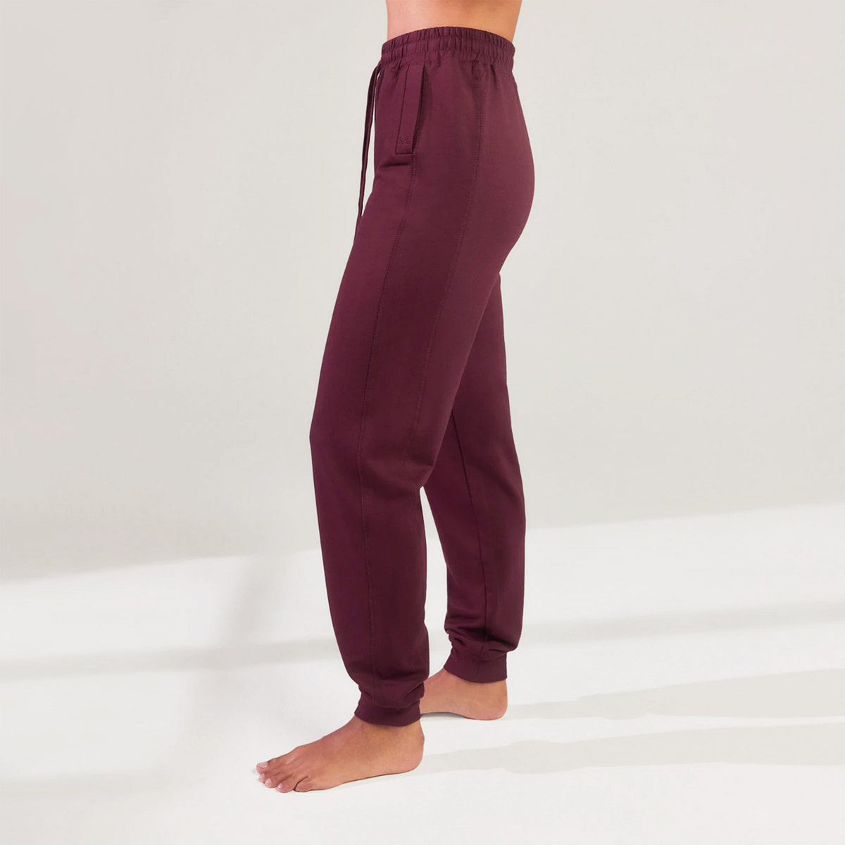 Luxe Lounge Jogger - Dark Cherry