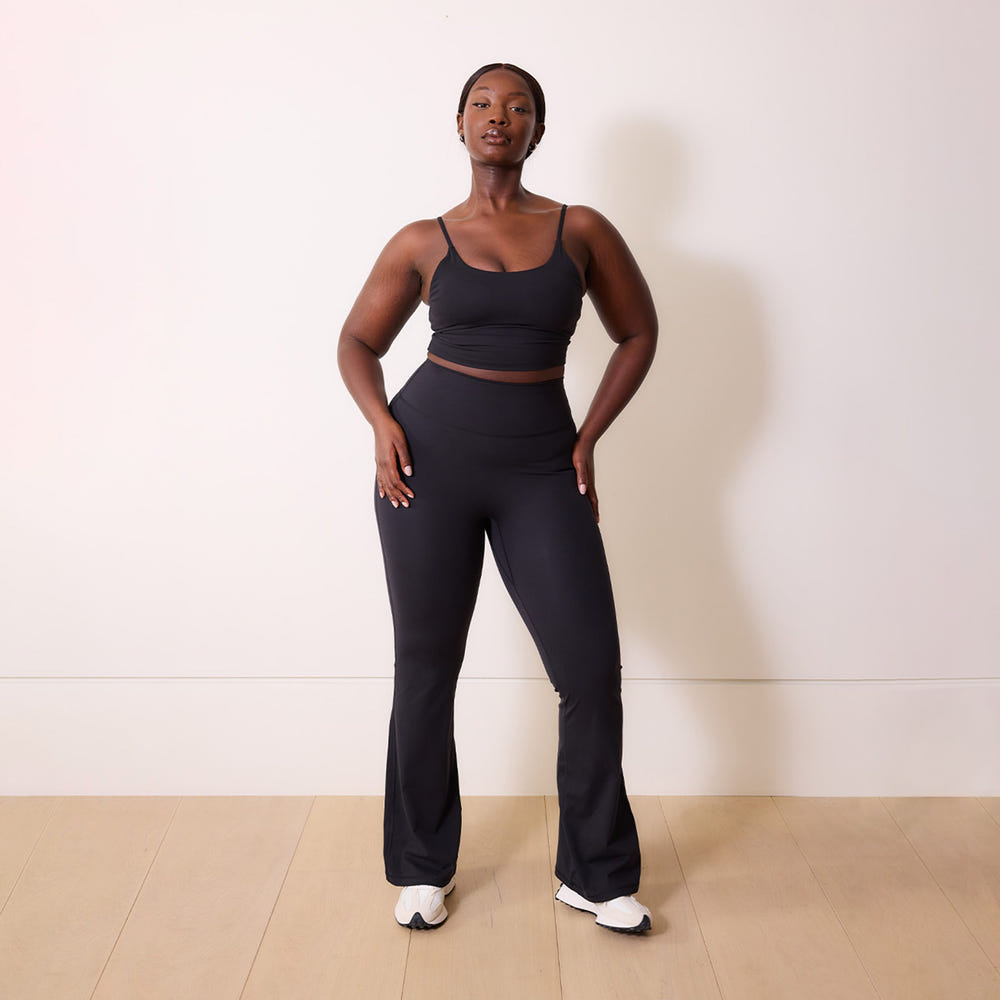24/7 Revitalise Flare Leggings - Midnight Black