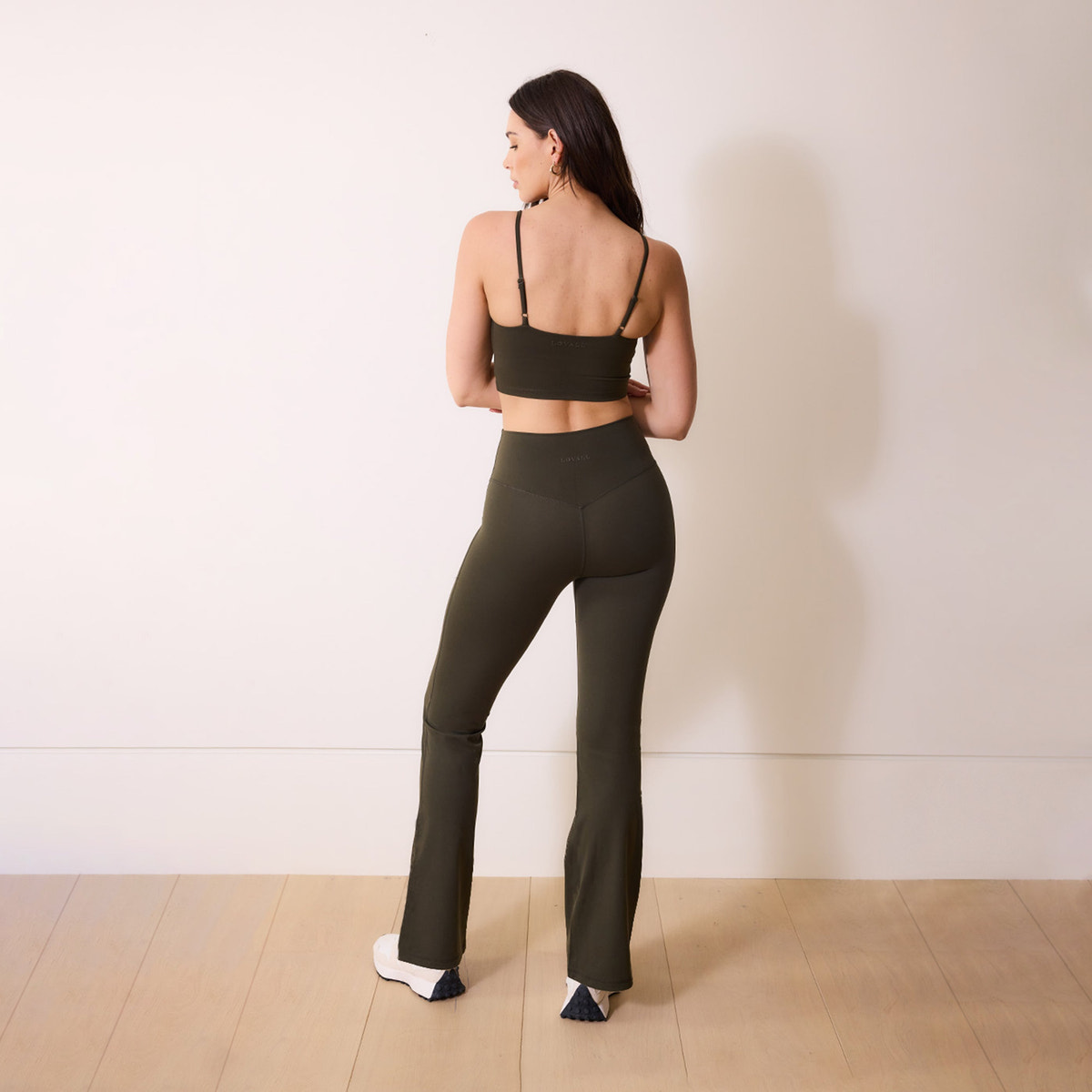 24/7 Revitalise Flare Leggings - Deep Olive