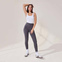 Lightweight Everyday High Waisted Leggings - Odyssey Grey