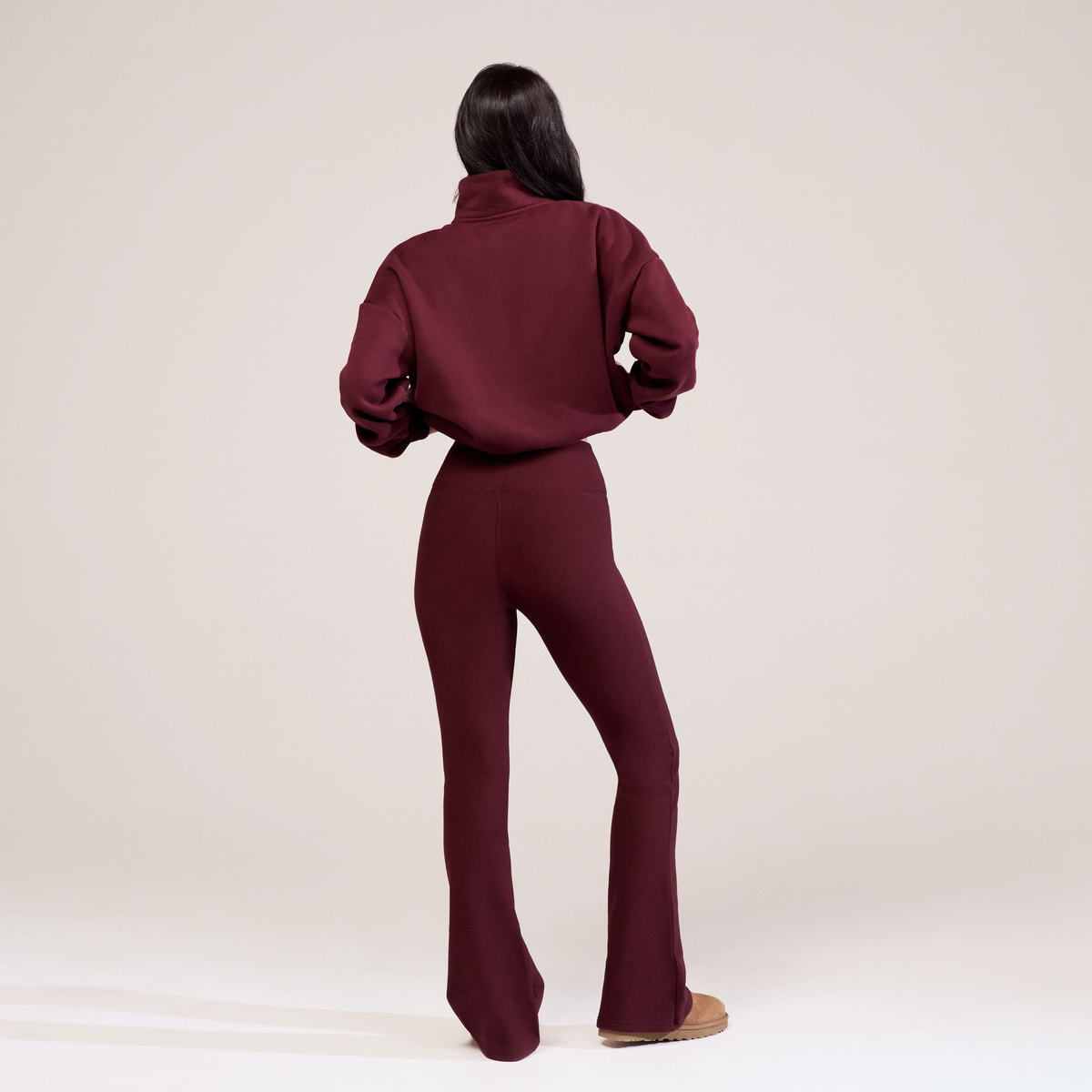 Winter Flare Leggings - Burgundy